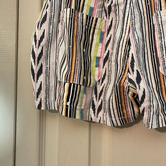 Kiss & Cry Multicolored Striped Drawstring Waistband Shorts Medium M - Picture 11 of 15